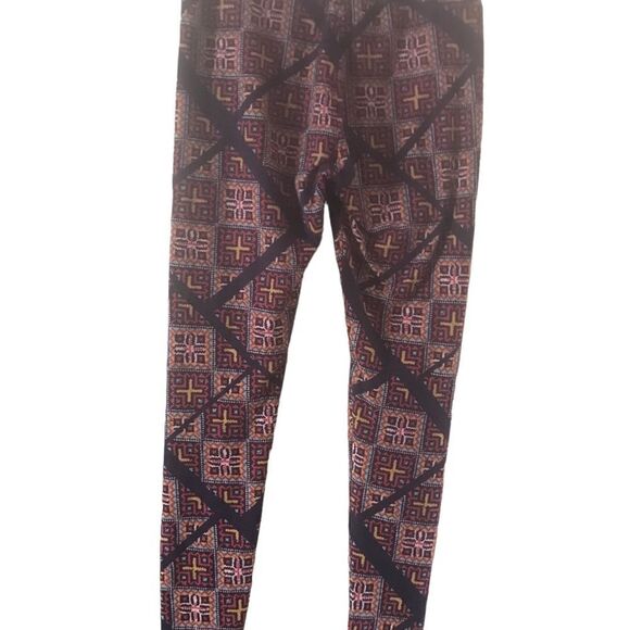 Luluroe One size one size fits all brown leggings women’s - Picture 3 of 10